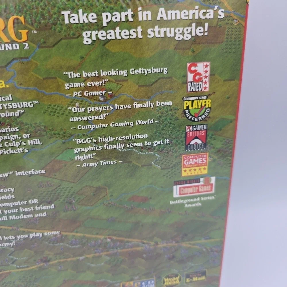 Battleground 2: Gettysburg PC CD American Civil War Strategy Game Sealed New